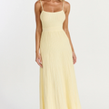Ribbed Knit Spaghetti Strap Midi Dress